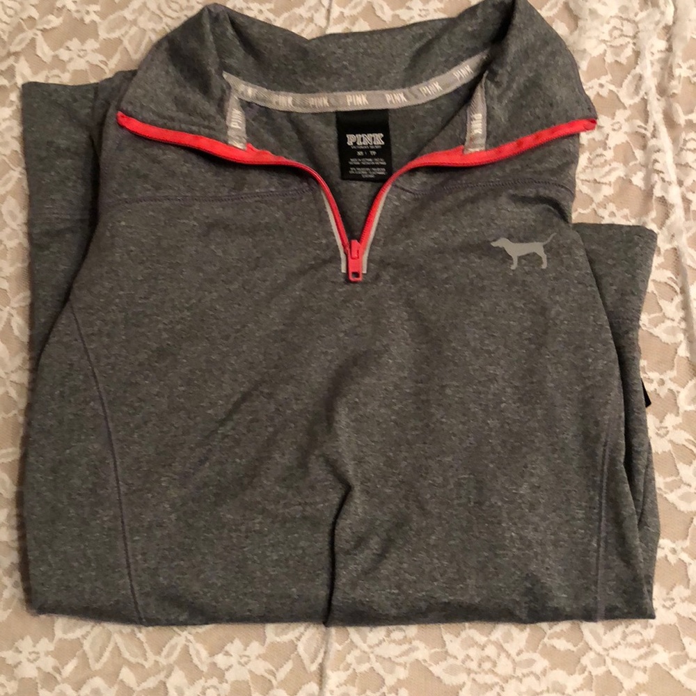 Pink pull over jacket